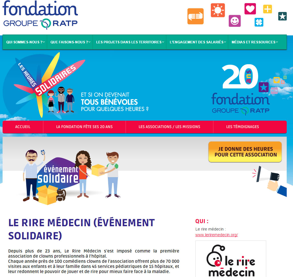 fondation RATP heures solidaires