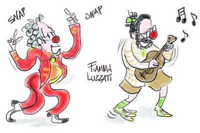 Une journée de clowns à l'hôpital en BD avec Fiamma Luzzati