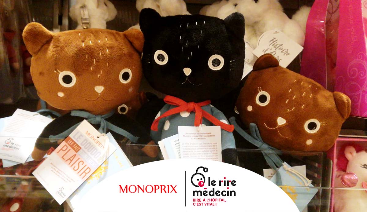 doudou solidaire rire medecin monoprix