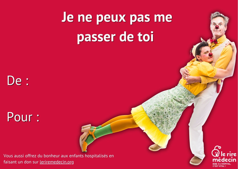 carte saint-valentin Je ne peux pas me passer de toi 