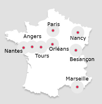 Carte de France du Rire Médecin