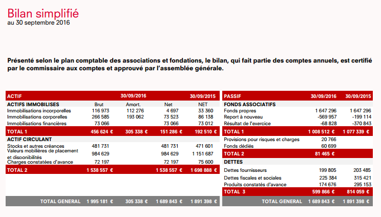 bilan simplifie 2016