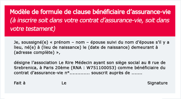 modele clause assurance vie